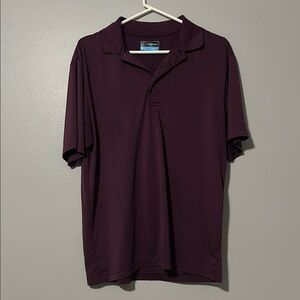 PGA Tour Men's Burgundy Polo Shirt
